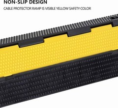 Cable Protector Ramp 39.37×9.84 Inches 22000lbs Capacity Indoor Outdoor