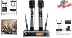 All-Metal UHF Handheld Microphone System for Karaoke and Events – Easy Operation