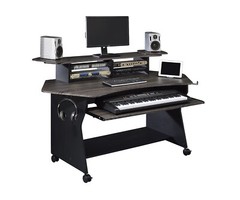 Musiea IM100 Series Music Studio Desk Workstation with 2 x 4U rack (Gray)