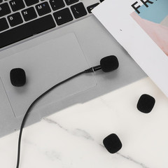 10 Pcs Mini Lavalier Microphone Windscreen Foam Covers for Headset Mics Black