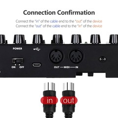 Mellbree MIDI Cable, 2-Pack 6-Feet Male to 5-Pin 6-Feet, Black