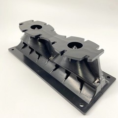 10″ x 4″ Dual 1″ BOLT-ON Line Array Compression Horn 2×1 Inch Throat 3″ Thicknes