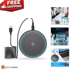 10ft Omnidirectional USB Mic with Noise Isolation – Perfect for Online Teaching