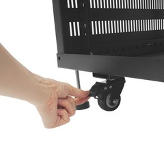 12U AV Rack Stand with Caster Wheels Network Stereo Recording Studio Rack