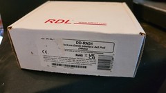 Open Box RDL DD-RN31 Wall-Mounted Dante Interface, 2 XLR In, RCA In, 1/8 In/Out