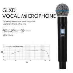 GLXD4+BETA58A Vocal Dual Channel Wireless Microphone System UHF Handheld
