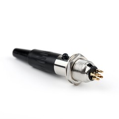Mini XLR Socket 5Pin Male Plug Cable Audio Adapter 5 Pin Connector Converter