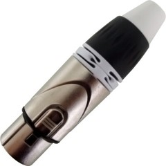 Geisler XLR 3 Pin Female plug 6 Pairs with fine nickel plated housing