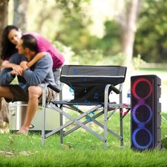Triple 10″ Woofer Bluetooth Speaker Rechargable Party Sound FM Karaok DJ AUX TWS