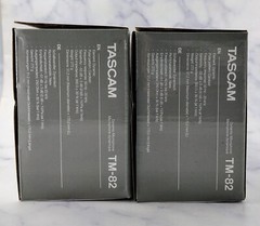 TASCAM TM-82 Dynamic Microphone (2) & TH-02 Studio Headphones
