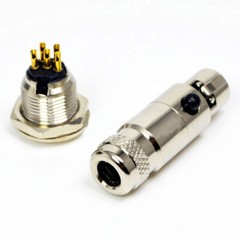 3/4/5/6Pin Mini XLR Connector Microphone Audio Plug Male/Female/Panel Mount Male