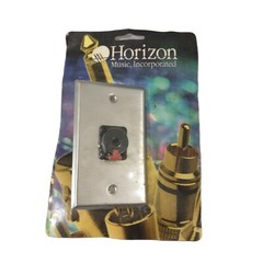 Horizon Music inc. HSP1NJ3FP Wall Plate (with 1 Female Locking 1/4″ Jack)