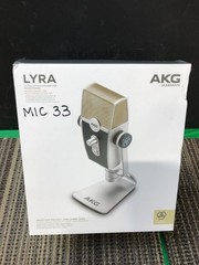 NEW AKG Lyra USB-C Condenser Microphone Ultra-HD Streaming Podcast W/USB CABLE*