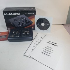 M-Audio M-Track Plus 2-Channel Portable USB Audio MIDI Interface No Cords/Cables