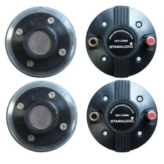 4-Pack 25MM Speaker Drivers Horn Tweeters Titanium Compression Screw-on Driver