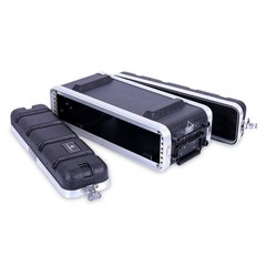 Crossrock 2U Shallow Rack Case No Wheels Black