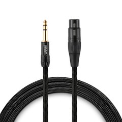 Warm Audio PREM-XLRF-TRSM-6 Premier Series Cable, XLR Female to TRS Male, 6′