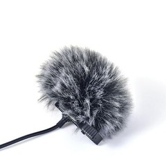 5 Packs Lavalier Microphone Wind Screen Furry Muffs Diameter 1cm Fits Most Lapel