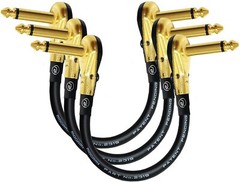 45 inch Mogami 2524 – Guitar Bass Effects Instrument Patch 3 Cables Premium Gold