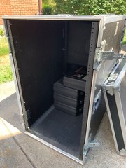 Deep Audio/Media/Server Road Rack Case;36″ Rackable Depth,19U Double Sided Caste