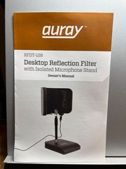 Two Auray RFDT-128 reflection + pop filters podcast audio recording neumann etc