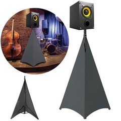 DJ Speaker Stand Cover Stage Home with Carrying Bag Tripod Stand Skirt Scrim