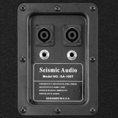 Seismic Audio Dual 10″ Passive PA Speaker Cabinet Titanium Horn SA-100TSingle