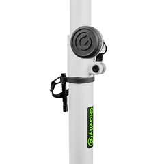 Gravity GLS431W White Lighting Stand 2-pack w/Steel Base & Bag & 35mm M10 Flange