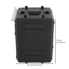 Rack Case 6U Rack Case Dust-Proof 6U Rack Case w/ Microphone Storage Compartment