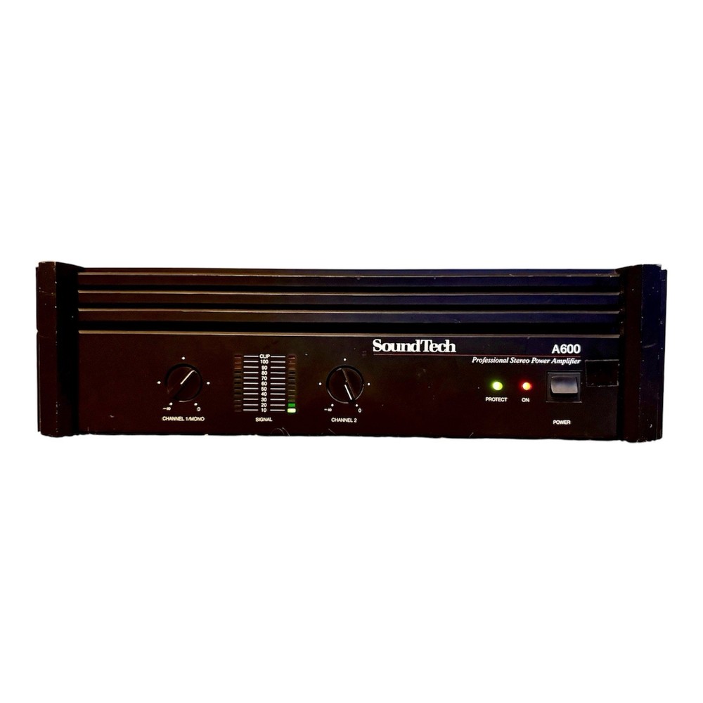 SOUNDTECH A600 STEREO POWER AMPLIFIER A-600 AMP