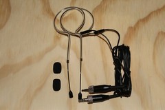 2 PCS Single Ear Head Headset Mic Headworn Microphone For Sennheiser Wireless
