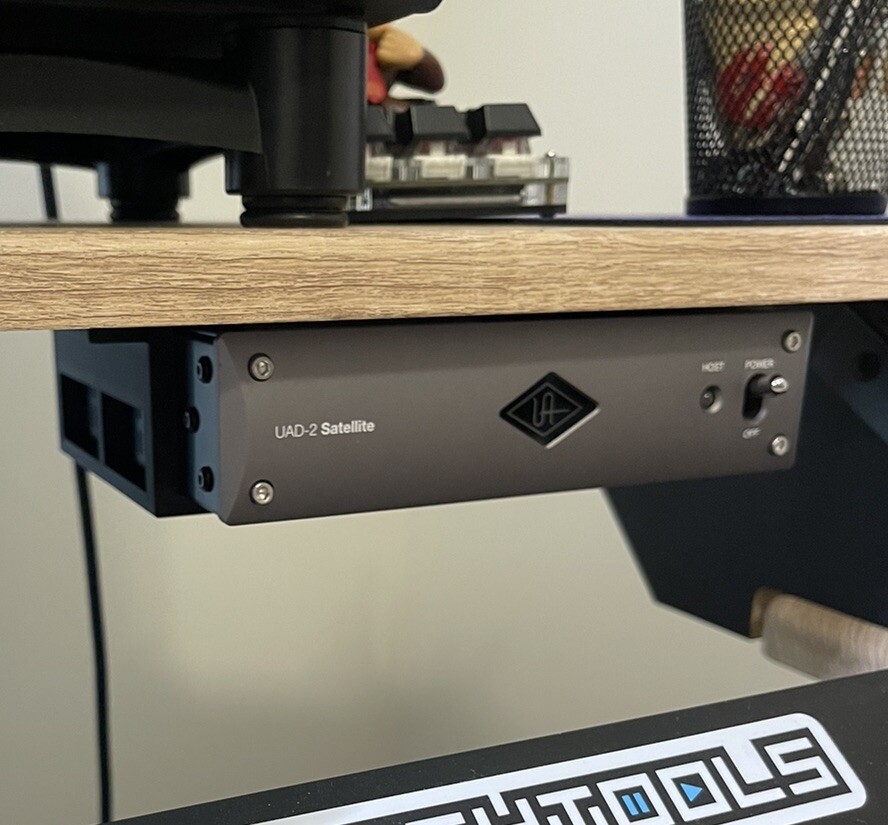 Universal Audio uad-2 satellite thunderbolt 3 Custom Bracket/Mount Under Desk