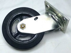 6″ Swivel Caster – Rubber Tread on Metal Core Wheel – 450 lbs Cap.