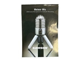 Samson Meteor Mic UBS Studio Microphone For Computer Recording. Includes Manual
