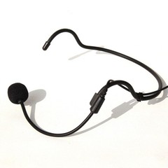 Headset Microphone for Shure QLXD1 Wireless Bodypack Transmitter Cardioid Black