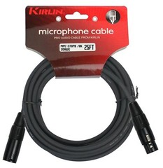 MPC-270PB-25/BK Microphone Cable 25FT XLR Balanced Shielded Audio Patch Cord