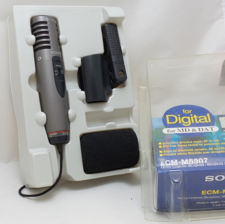 Boxed Sony ECMMS907 Stereo Type Mic for Digital Recording (ECM-MS907)