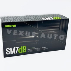 Shure SM7dB Dynamic Microphone Preamp Stream Podcast Recording Black