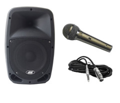 Audio2000’S 6407 Rechargeable Portable PA w/Bluetooth & One Wired Microphone -MR