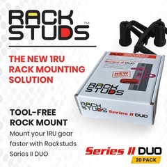 Rackstuds DUO20 Rack Mount Solution 20-Pack – Easy Server Setup