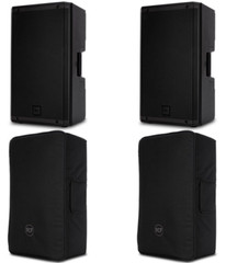 2x RCF ART 932-A 12″ Active Speaker 2-Way 2100W + 2x RCF CVR ART 912 Padded CVR