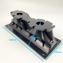 10″ x 4″ Dual 1″ BOLT-ON Line Array Compression Horn 2×1 Inch Throat 3″ Thicknes