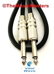 2 Pack 6ft 1/4″ Instrument Guitar Bass Amp Keyboard Audio Cable Cord Wire VWLTW