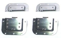 (2) Two Chrome – Plated Medium Butterfly Latches (Split Dish) For ATA Road Cases