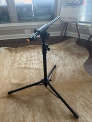 CAHAYA Tripod Microphone Stand Boom Arm Floor Mic