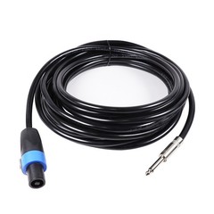 10 20 50FT Speakon Male Plug to 1/4 TS PA Speaker Cable 16 AWG Speaker Wire Core
