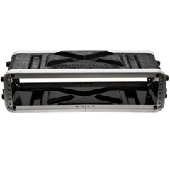 Lightweight 2 Space Compact ABS Rack Case – 2U PA DJ Shallow Rack Case