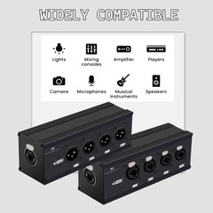 4 Channel 3 Pin Multi Network XLR Cable Breakout Male Female RJ45 Ethercon Ext