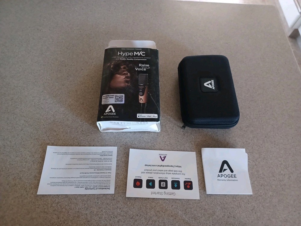 Apogee Hype MiC USB Cardioid Condenser Microphone with Analog Compressor HypeMic
