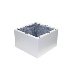 Backbox-Surface, for 8in Speaker, Steel, 7.9inD, White | Lowell CB88